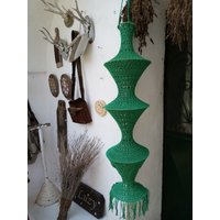 Gehaekelter Lampenschirm Boho Ibiza von PugliaVintage