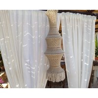 Gehaekelter Lampenschirm Boho Ibiza von PugliaVintage