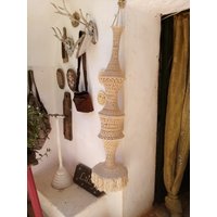 Gehaekelter Lampenschirm Boho Ibiza von PugliaVintage