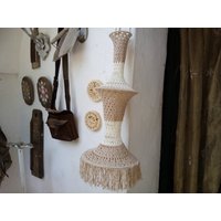 Gehaekelter Lampenschirm Boho Ibiza von PugliaVintage