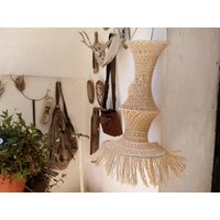 Gehaekelter Lampenschirm Boho Ibiza von PugliaVintage