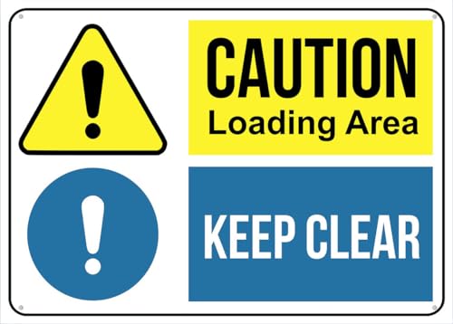 Blechschild mit Aufschrift "Caution Loading Area Keep Clear", 30,5 x 20,3 cm, ideal für Garten und Hof, Wanddekoration Blechschild mit Aufschrift "Caution Loading Area Keep Clear", 30,5 x 20,3 cm, ideal für Garten und Hof, Wanddekoration von Puhayexi