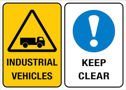 Blechschild mit Aufschrift "Industrial Vehicles Keep Clear", für Zuhause, Küche, Bauernhof, Garten, Garage, Wanddekoration, 30,5 x 20,3 cm Blechschild mit Aufschrift "Industrial Vehicles Keep Clear", für Zuhause, Küche, Bauernhof, Garten, Garage, Wanddekoration, 30,5 x 20,3 cm von Puhayexi