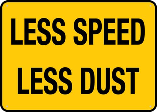 Blechschild mit Aufschrift "Less Speed Less Dust", 30,5 x 20,3 cm, ideal für Garten und Hof, Wanddekoration Blechschild mit Aufschrift "Less Speed Less Dust", 30,5 x 20,3 cm, ideal für Garten und Hof, Wanddekoration von Puhayexi