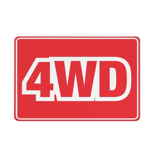 Puhayexi 4Wd rotes Schild, 20,3 x 30,5 cm, rostfreies Aluminiumschild, für den Außenbereich, Metall-Blechschild für Zuhause, Geschäft, Hof Puhayexi 4Wd rotes Schild, 20,3 x 30,5 cm, rostfreies Aluminiumschild, für den Außenbereich, Metall-Blechschild für Zuhause, Geschäft, Hof von Puhayexi