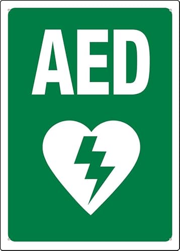 Puhayexi Aed Sign Grüne und weiße Schilder für den Außenbereich, UV-bedrucktes Aluminium, 30,5 x 20,3 cm, wetterfeste und Sicherheitsschilder für Zuhause oder Geschäft Puhayexi Aed Sign Grüne und weiße Schilder für den Außenbereich, UV-bedrucktes Aluminium, 30,5 x 20,3 cm, wetterfeste und Sicherheitsschilder für Zuhause oder Geschäft von Puhayexi