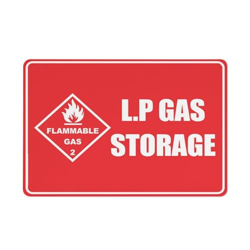 Puhayexi Lp Gas Storage Hazchem Class 2 – Flammable Gas Schild 30,5 x 20,3 cm Aluminium UV-Tinte bedruckt für Haus und Geschäft Puhayexi Lp Gas Storage Hazchem Class 2 – Flammable Gas Schild 30,5 x 20,3 cm Aluminium UV-Tinte bedruckt für Haus und Geschäft von Puhayexi