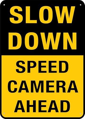 Puhayexi Metallschild mit Aufschrift "Slow Down Speed Camera Ahead", 30,5 x 20,3 cm, rostfreies Aluminium, UV-Tintendruck, langlebig/wetterfest, für den Außenbereich Puhayexi Metallschild mit Aufschrift "Slow Down Speed Camera Ahead", 30,5 x 20,3 cm, rostfreies Aluminium, UV-Tintendruck, langlebig/wetterfest, für den Außenbereich von Puhayexi