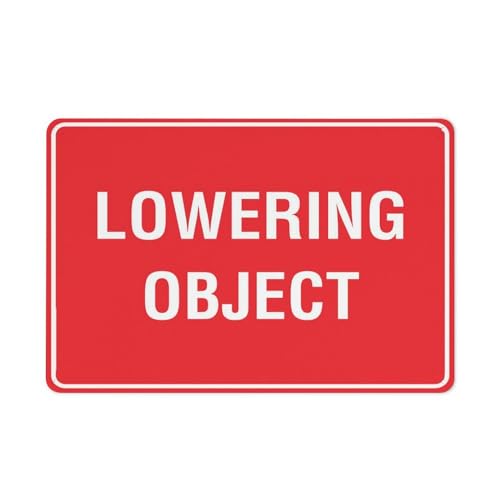 Puhayexi Schild "Lowering Object", 30,5 x 20,3 cm, aus Metall, Aluminium, wetterfest, für drinnen und draußen Puhayexi Schild "Lowering Object", 30,5 x 20,3 cm, aus Metall, Aluminium, wetterfest, für drinnen und draußen von Puhayexi