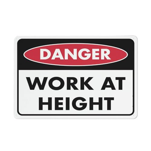 Puhayexi Schild mit Aufschrift "Danger Work At Height", 20,3 x 30,5 cm, rostfreies Aluminium, leicht zu lesen und stabil, Aufschrift "Keep Out", Metallschilder für Zuhause, Bauernhof, Hof Puhayexi Schild mit Aufschrift "Danger Work At Height", 20,3 x 30,5 cm, rostfreies Aluminium, leicht zu lesen und stabil, Aufschrift "Keep Out", Metallschilder für Zuhause, Bauernhof, Hof von Puhayexi