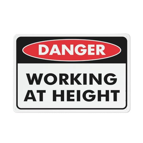 Puhayexi Schild mit Aufschrift "Danger Working At Height", lustiges Dekor für Haustür, Büro, Geschäft, Hof, Metall, Aluminium, rostfrei, 30,5 x 20,3 cm, vorgebohrte Löcher, wetterbeständig Puhayexi Schild mit Aufschrift "Danger Working At Height", lustiges Dekor für Haustür, Büro, Geschäft, Hof, Metall, Aluminium, rostfrei, 30,5 x 20,3 cm, vorgebohrte Löcher, wetterbeständig von Puhayexi