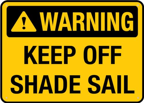 Puhayexi Schild mit Aufschrift "Keep Off Shade Sail For House", 30,5 x 20,3 cm, hochwertiges Aluminium, sonnenfest, rostfrei Puhayexi Schild mit Aufschrift "Keep Off Shade Sail For House", 30,5 x 20,3 cm, hochwertiges Aluminium, sonnenfest, rostfrei von Puhayexi