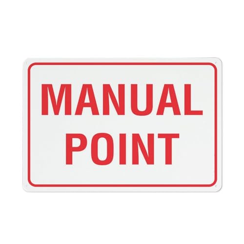 Puhayexi Schild mit Aufschrift "Manual Point For House", 30,5 x 20,3 cm, hochwertiges Aluminium, sonnenfest, rostfrei Puhayexi Schild mit Aufschrift "Manual Point For House", 30,5 x 20,3 cm, hochwertiges Aluminium, sonnenfest, rostfrei von Puhayexi