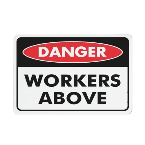 Puhayexi Warnschild "Danger Workers Above", für Zuhause, Küche, Bauernhof, Garten, Garage, Wanddekoration, 30,5 x 20,3 cm Puhayexi Warnschild "Danger Workers Above", für Zuhause, Küche, Bauernhof, Garten, Garage, Wanddekoration, 30,5 x 20,3 cm von Puhayexi