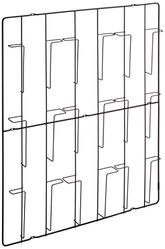 PUHLMANN Capventure - Prospektehalter, Magazine-Wandhalter, mit 9 Fächer, aus Stahl von Puhlmann