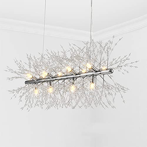 Puhui Modern Kronleuchter Kristalle, Modern Creative Feuerwerk Lampe Sputnik Hänge Leuchten, Löwenzahn Deckenlampe Höhenverstellbar, G9 Fassung Pendelleuchte für Schlafzimmer, Wohnzimmer, Esszimmer von Puhui