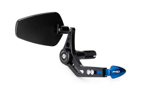 Puig 21440A Bemshebelschutz mit Ruckspiegel Pro Blau von Puig