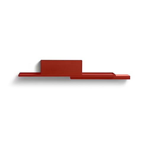 Puik Design Duplex wallshelf, Steel, Red, Large von Puik Design