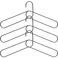 Puik - Loop Kleiderbügel (3er-Set), schwarz von Puik