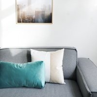 Pillow Rectangle - Puik Design Amsterdam Zubehör Kissen Samt Entenfeder Handmade Wohnzimmer Couch von PuikDesign