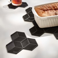 Silikon Untersetzer - Puik Design Amsterdam Silikon Geometrisch 3D Modular Kochen Trinken Tisch Topf Sechseck von PuikDesign