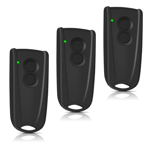 3 Stück 433,92 MHz Garagentor-Fernbedienung für Hormann EcoStar RSC2-433 RSE2-433,RSZ1-433,Hormann Liftronic 500/700/800 für Portronic D2500/D5000/S4000(grünes Licht) von Puiseno