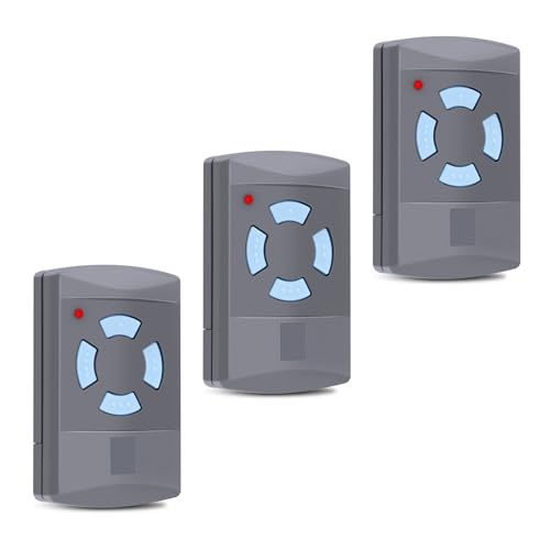 3 Stück 868,3MHz Fernbedienung Handsender für HSM4-868,4 Kanäle Garagentoröffner Fernbedienung für Hörmann Garagentoröffner SupraMatic, ProMatic, RotaMatic, LineaMatic, Enthält 2 Batterien von Puiseno