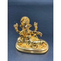 Lord Ganesh/Vinayaka Idol Ganapathy Auto Hochzeitsdeko Geschenkartikel Ein Gramm Gold Elefantengott von Pujadravya