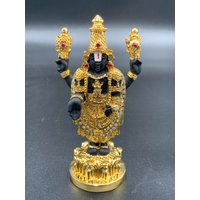 Venkateshwara Swamy Idol/ Lord Vishnu/ Hochzeit Schwarzes Balaji Statue/ Tirupathi/ Govinda/ Namalu von Pujadravya