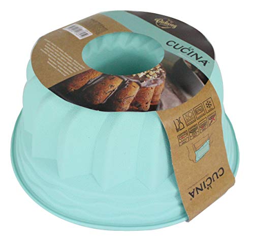 Pullach Hof Guglhupf Guglhupfform 23cm Durchmesser Silikonbackform Backform Kuchen Backen (Türkis) von Pullach Hof