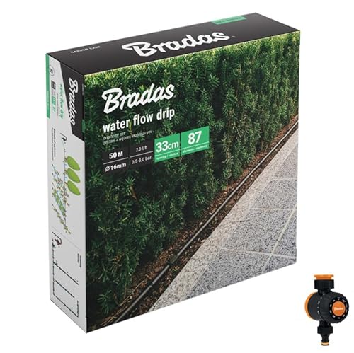 PULLMER Tropfschlauch bewässerung Set mit Wasserdurchflussuhr, Bewässerungsschlauch 100m micro drip system, Tropfbewässerung, Tröpfchenbewässerung PULLMER Tropfschlauch bewässerung Set mit Wasserdurchflussuhr, Bewässerungsschlauch 100m micro drip system, Tropfbewässerung, Tröpfchenbewässerung von Pullmer