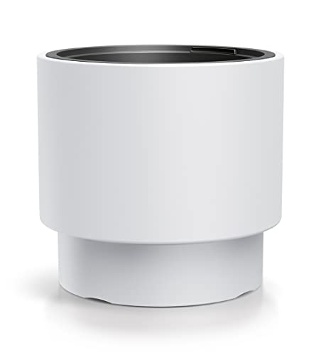 Pullmer Blumentopf mit Einsatz, Blumenkübel aus Kunststoff, Übertopf, Pflanzkübel Gross(Weiß, ø 40 cm) von Pullmer