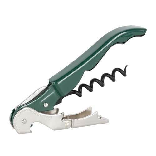 PULLTAP'S Genuine Classic 500 Kellner-Korkenzieher für den professionellen Gebrauch, hergestellt in Spanien, mit doppeltem Gelenkhebel, Folienschneider und Flaschenöffner von Pulltap's