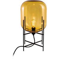 Pulpo - Oda Leuchte, small, amber / Untergestell schwarz von pulpo