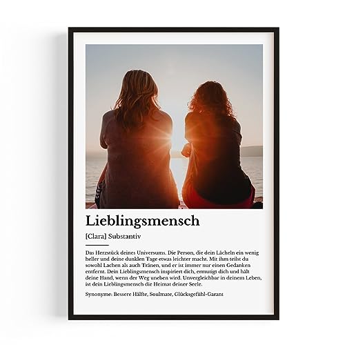 Personalisierte Geschenke für deinen Lieblingsmensch - Geburtstagsgeschenk für deinen Partner oder beste Freundin - zum Geburtstag, an Muttertag — Das perfekte Geschenk für deinen Lieblingsmensch von GiveSmiles