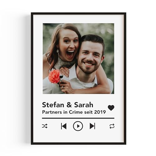 Spotify Poster Personalisierte Geschenke Bild | Beliebt als Jahrestag Geschenk für Ihn oder als Weihnachtsgeschenke für Frauen | Beliebte Geschenke für Freundin oder Geschenke für Frauen von PULSE of HOME