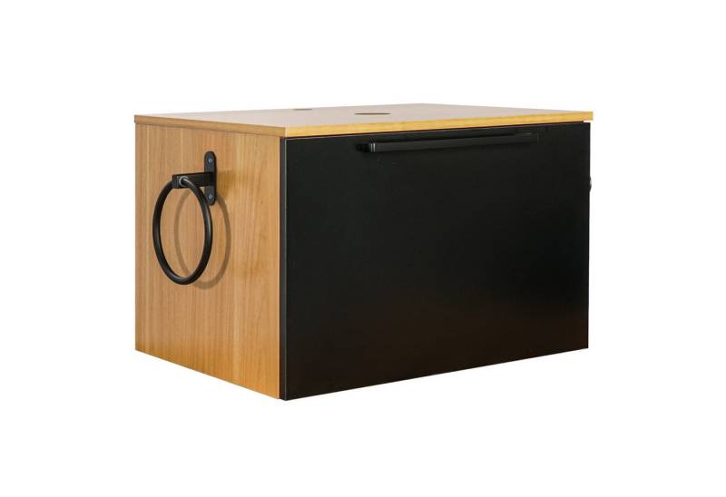 Puluomis Badezimmer-Set Waschbeckenunterschrank 60cm mit Waschbecken, (mit Handtuchring, Klopapierhalter) von Puluomis