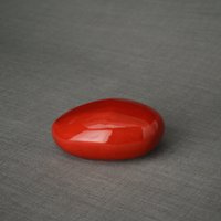 Andenken Urne Für Asche "stone" - Klein/Rot/Keramik von PulvisArtUrns