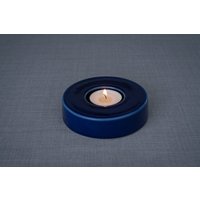Handgefertigter Kerzenhalter Für Feuerbestattungsurnen "Caleo" - Kobaltmetallic/Keramik Handgefertigter Kerzenhalter Für Feuerbestattungsurnen "Caleo" - Kobaltmetallic/Keramik von PulvisArtUrns