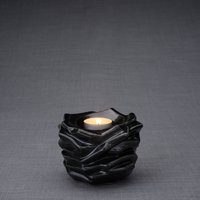 Kerzenhalter Andenken Urne Für Asche - Schwarz Glanz/Keramik von PulvisArtUrns