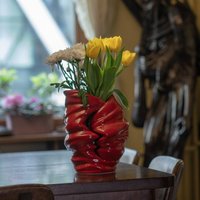 Kunsturne Für Asche "Light" - Groß/ Rot /Keramik Kunsturne Für Asche "Light" - Groß/ Rot /Keramik von PulvisArtUrns