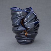 Kunsturne Für Asche "Light" - Groß//Kobalt Metallic/Ceramic von PulvisArtUrns