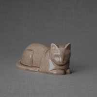 Mini-Urne Für Liegende Katzen - Keramik/Handgefertigt von PulvisArtUrns