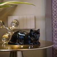 Mini-Urne Für Liegende Katzen - Keramik/Handgefertigt von PulvisArtUrns
