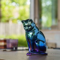 Neko Tierurne Für Asche - Regenbogen Schwarz /Keramik von PulvisArtUrns