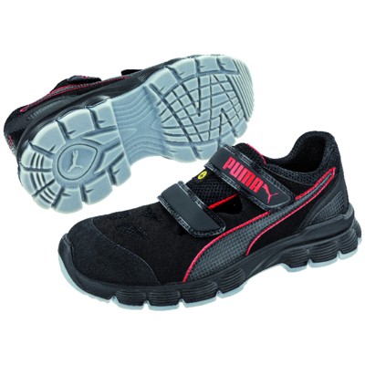 Sicherheits-Klettsandale Aviat Low 640891, S1P ESD SRC, schwarz, Größe 42 von Puma Safety
