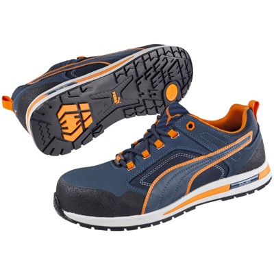 Sicherheitshalbschuh Crosstwist Low 643100, S3 HRO SRC, blau, Größe 45 von Puma Safety