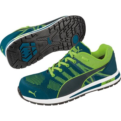 Sicherheitshalbschuh Elevate Knit Low 640891, S1P ESD HRO SRC, grün, Größe 42 von Puma Safety
