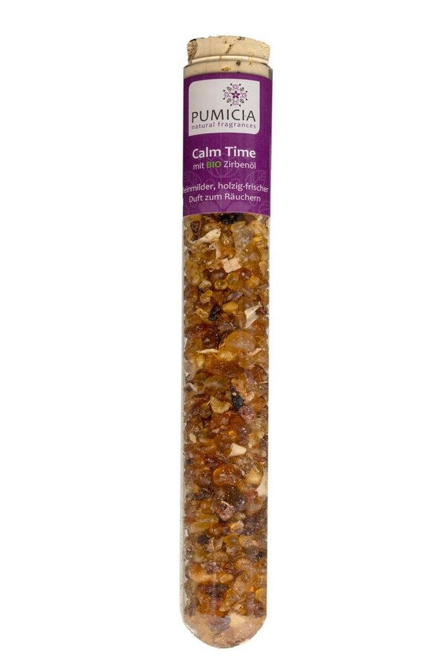 Pumicia Räucherbox Räucherwerk mit Bio Zirbenöl " Calm Time" von Pumicia