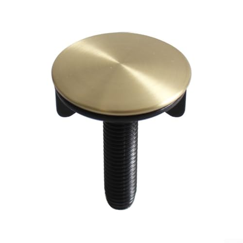 45 mm Edelstahl-Kunststoff-Spülenlochabdeckungen, goldfarben, inkl. Montageset, Küchenschraube und Mutter für Standard mit Spüle 45 mm Edelstahl-Kunststoff-Spülenlochabdeckungen, goldfarben, inkl. Montageset, Küchenschraube und Mutter für Standard mit Spüle von Pumixiy